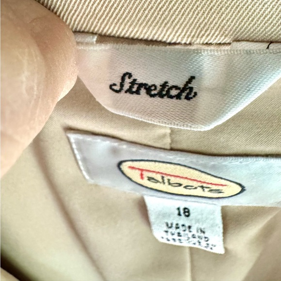 🌺Vintage Talbots Double Breasted Stretch Blazer Size 18 - Picture 4 of 6